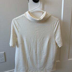 H&M Cream Blouse with gold buttons on back